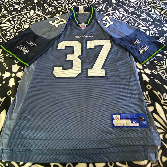 REEBOK NFL EQUIPMENT SEATTLE SEAHAWKS #37 SHAUN ALEXANDER JERSEY Size: MEDIUM - Picture 6 of 8
